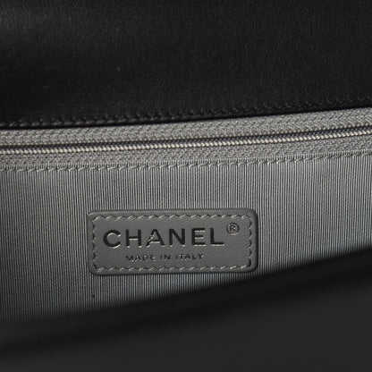 Chanel Calfskin Quilted New Medium Boy Flap Black 9 of 11