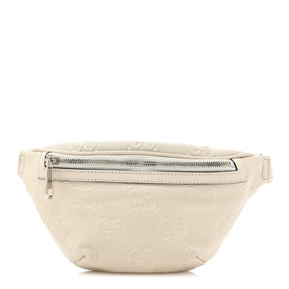 Gucci Calfskin GG Tennis Embossed Belt Bag Mystic White 1 of 11