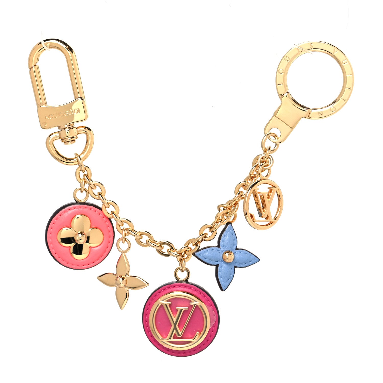 Louis Vuitton Preppy Flowers Bag Charm Chain Multicolor 1 of 4