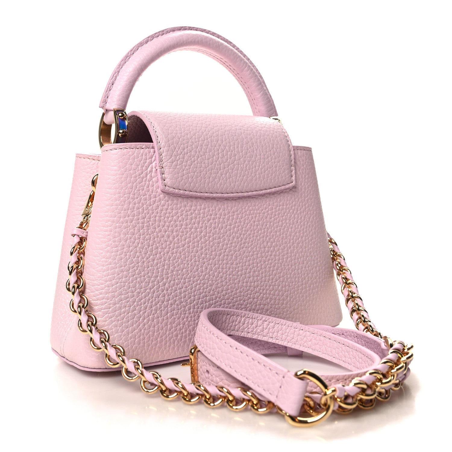 Louis Vuitton Taurillon LV Ski Capucines Mini Pearly Lilac 3 of 10
