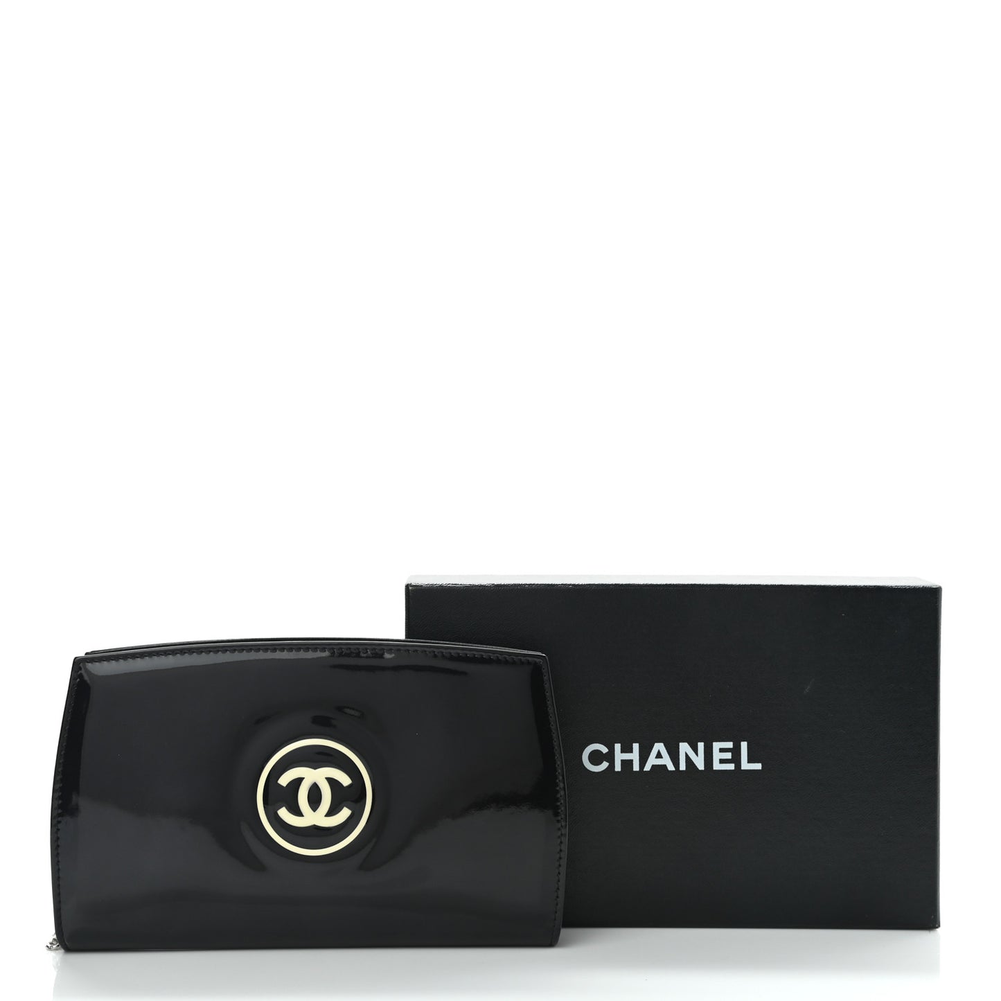 Patent CC Trousse Maquil Yen Wallet Black