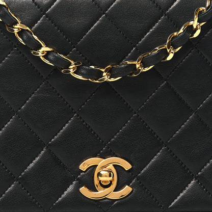Chanel Lambskin Quilted Small Single Flap Black 8 of 10