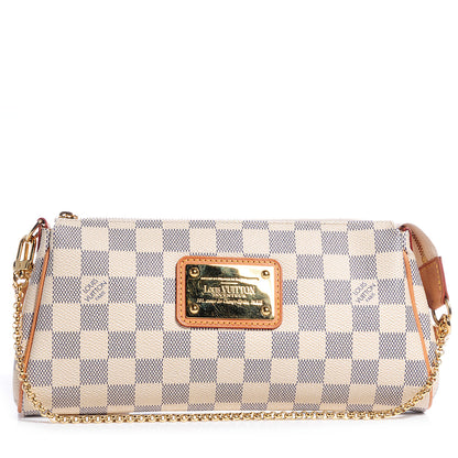 Louis Vuitton Damier Azur Eva Clutch 1 of 8