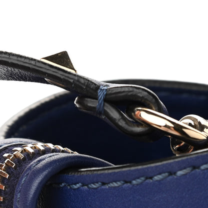 Valentino Garavani Vitello Small Rockstud Double Handle Tote Blue China 11 of 13