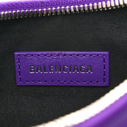 Balenciaga Agneau Arena Le Cagole Shoulder Bag XS Purple 7 of 12