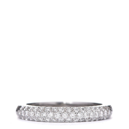 Chanel 18K White Gold Diamond Band Ring 51 5.75 1 of 5