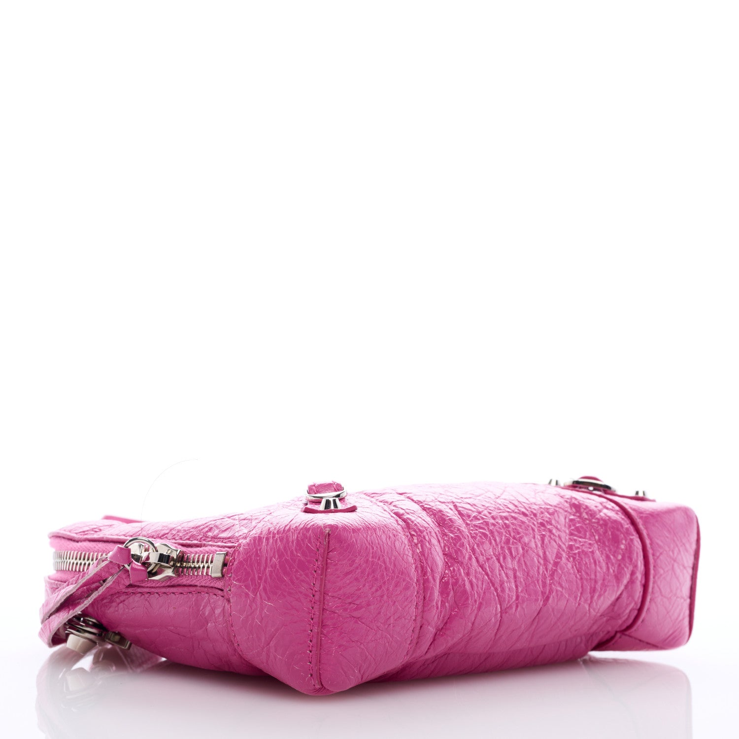 Balenciaga Agneau Arena Classic Silver Hardware XS Reporter Crossbody Rose Flamingo 4 of 8