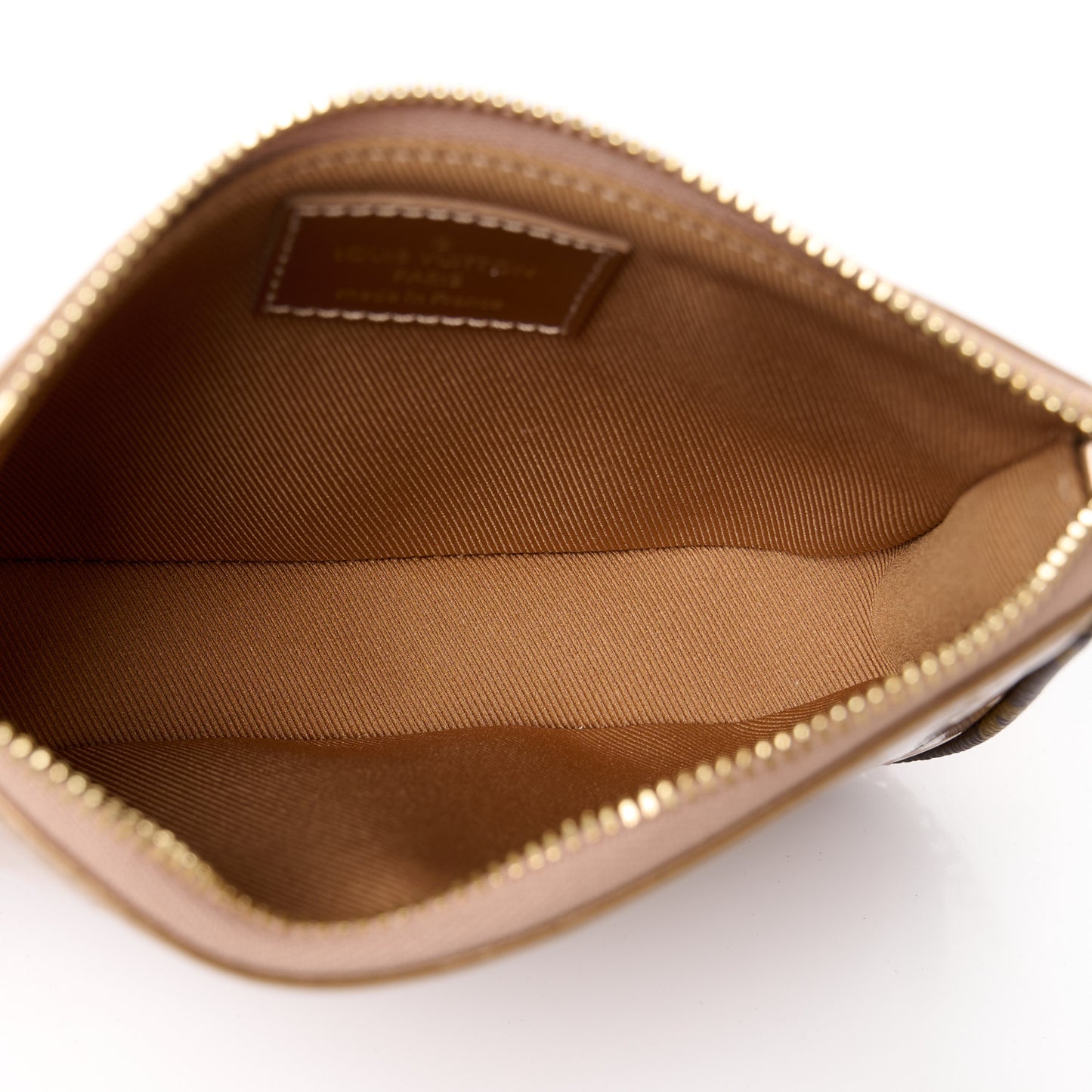 Metallic Vernis Mini Pochette Accessories Rose Gold