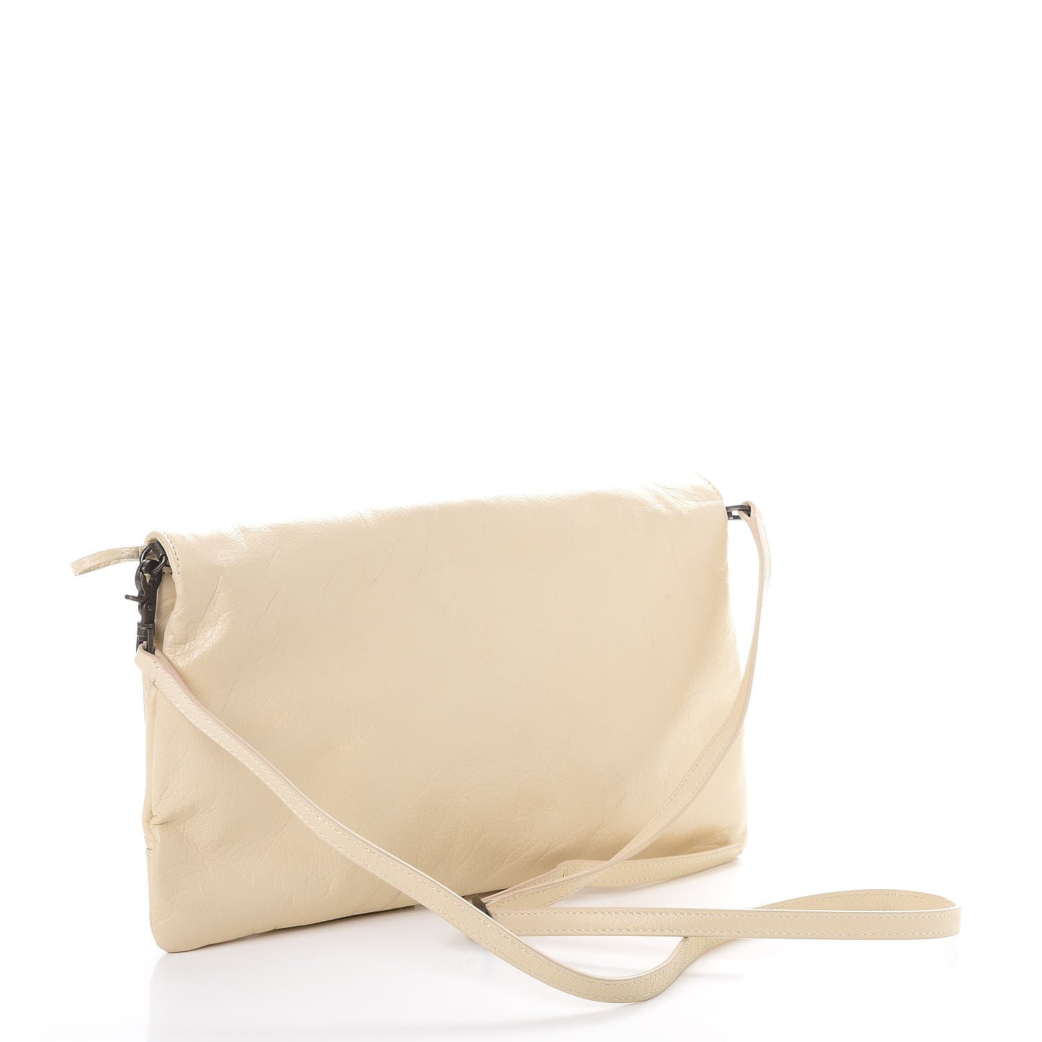 Balenciaga Agneau Classic Hardware Envelope Clutch Blanc Creme 4 of 10
