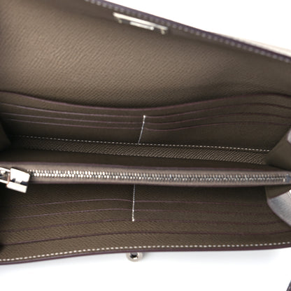 Hermes Epsom Kelly Longue Wallet Etoupe 5 of 11