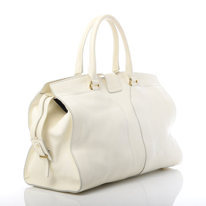 Saint Laurent Sheepskin Medium Cabas ChYc Chalk 3 of 11