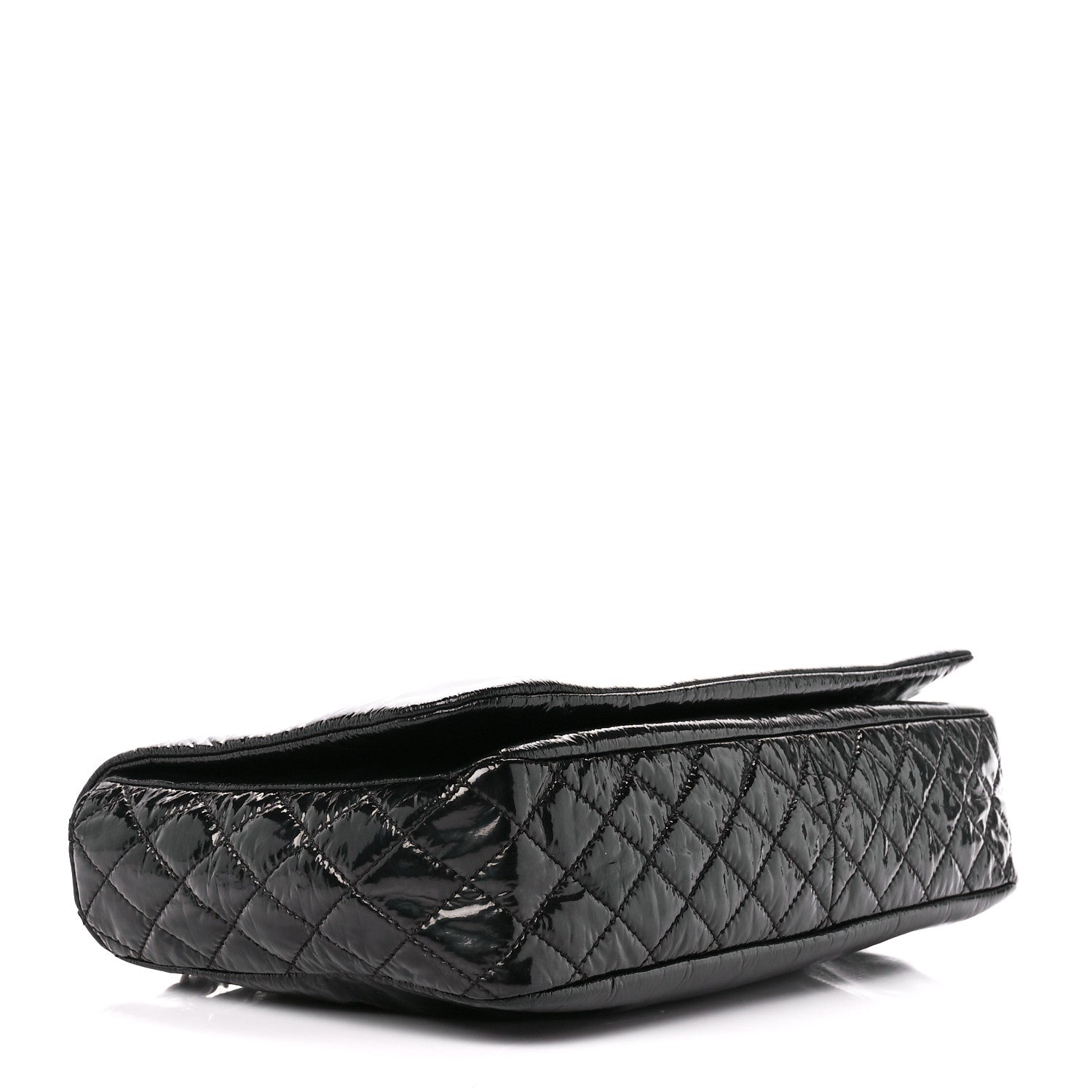 Chanel Vinyl XL Rock and Chain Flap Black 4 of 11