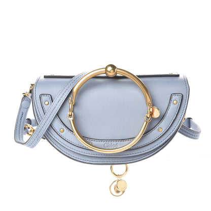 Chloe Calfskin Small Nile Bracelet Minaudiere Bag Washed Blue 1 of 8