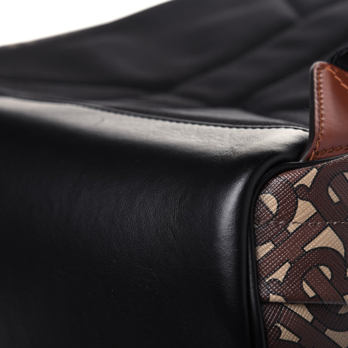 E-Canvas Monogram Stripe Backpack Bridle Brown