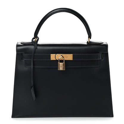 Hermes Box Kelly Sellier 28 Bleu Marine 1 of 9