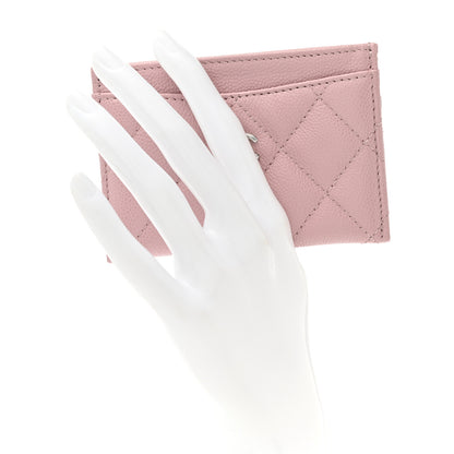 Chanel Caviar Quilted Card Holder Light Pink 2 of 8
