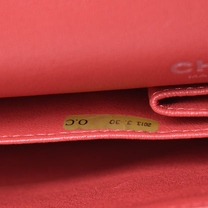 Chanel Iridescent Caviar Quilted Medium Double Flap Dark Pink 9 of 16