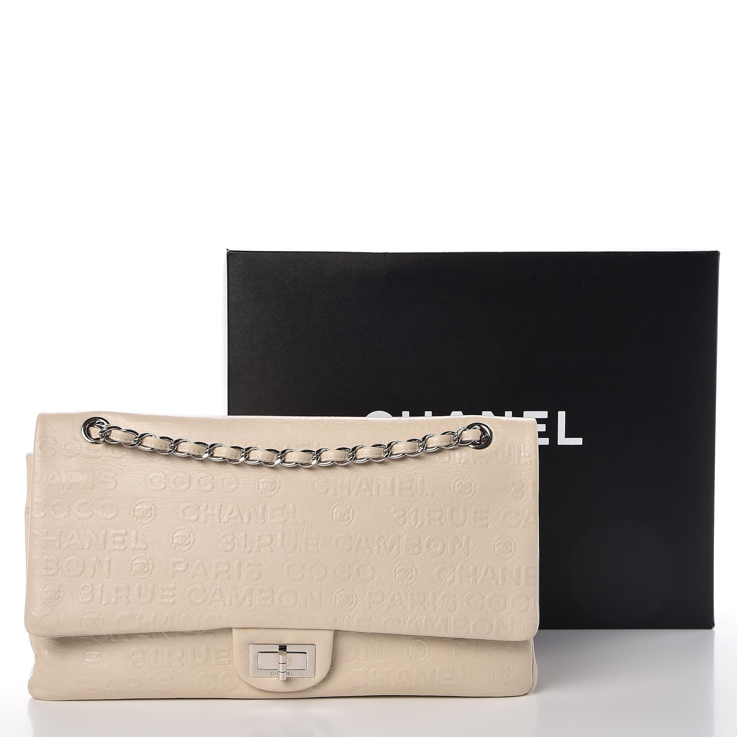 Chanel Calfskin Unlimited Jumbo Double Flap Off White 8 of 8