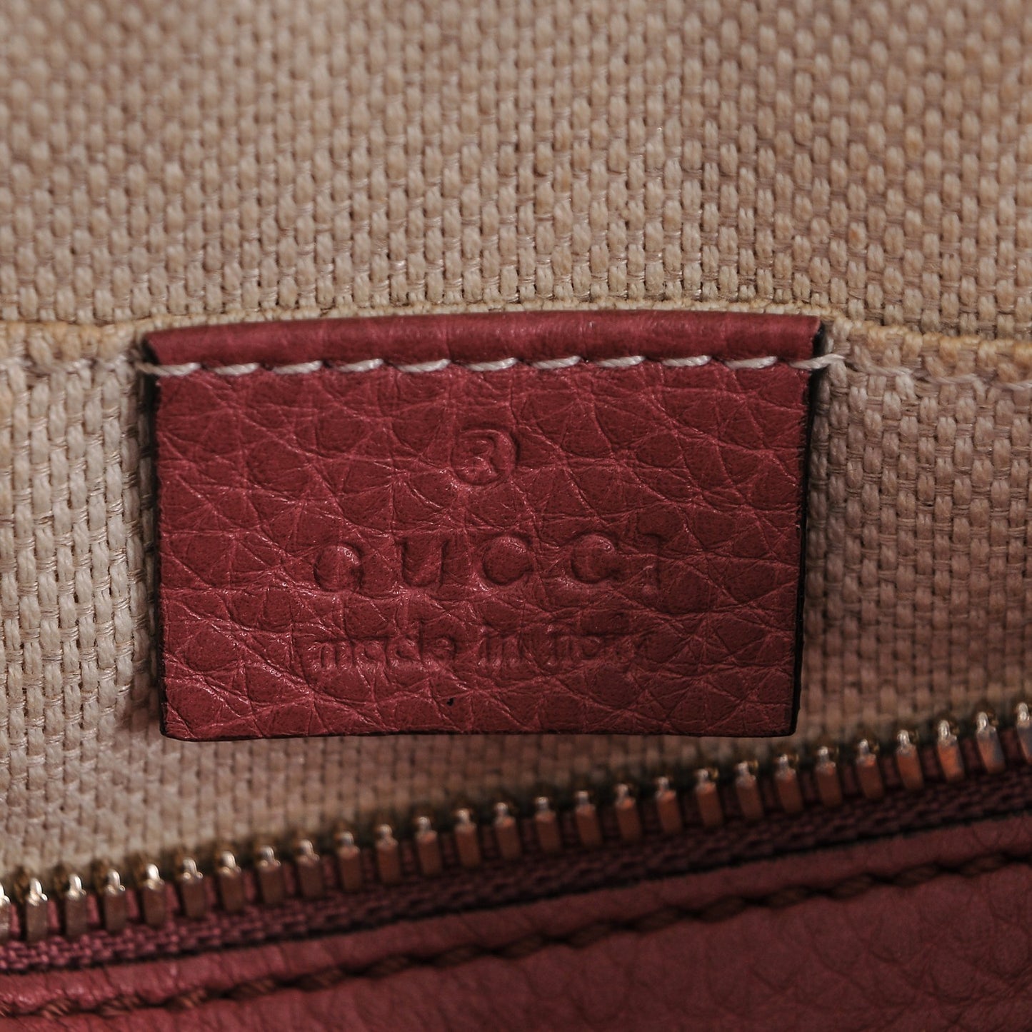 Pebbled Calfskin Small Soho Disco Bag Rose