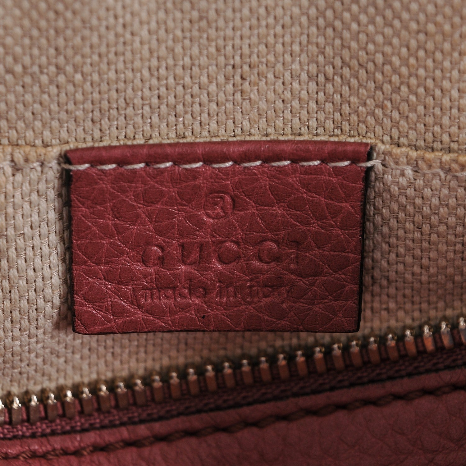 Gucci Pebbled Calfskin Small Soho Disco Bag Rose 6 of 7