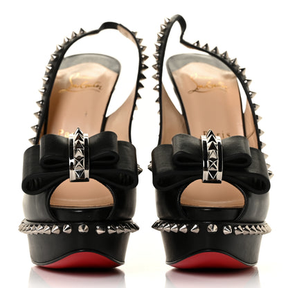 Christian Louboutin Calfskin Lady Clou Spikes VIP 150 Pumps 38.5 Black 2 of 9
