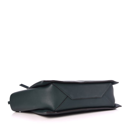 Celine Baby Grained Calfskin Medium Tri-Fold Bag Bottle Green 7 of 8