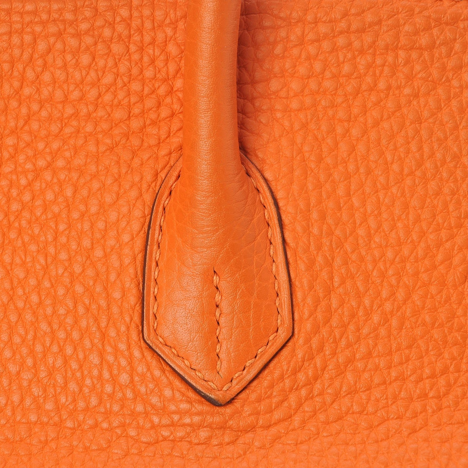 Hermes Taurillon Clemence Birkin 35 Orange 27 of 31