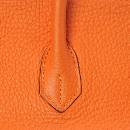 Hermes Taurillon Clemence Birkin 35 Orange 27 of 31