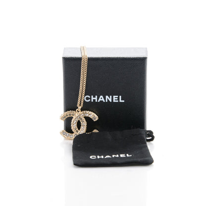 Chanel Crystal Timeless CC Necklace Gold 4 of 4
