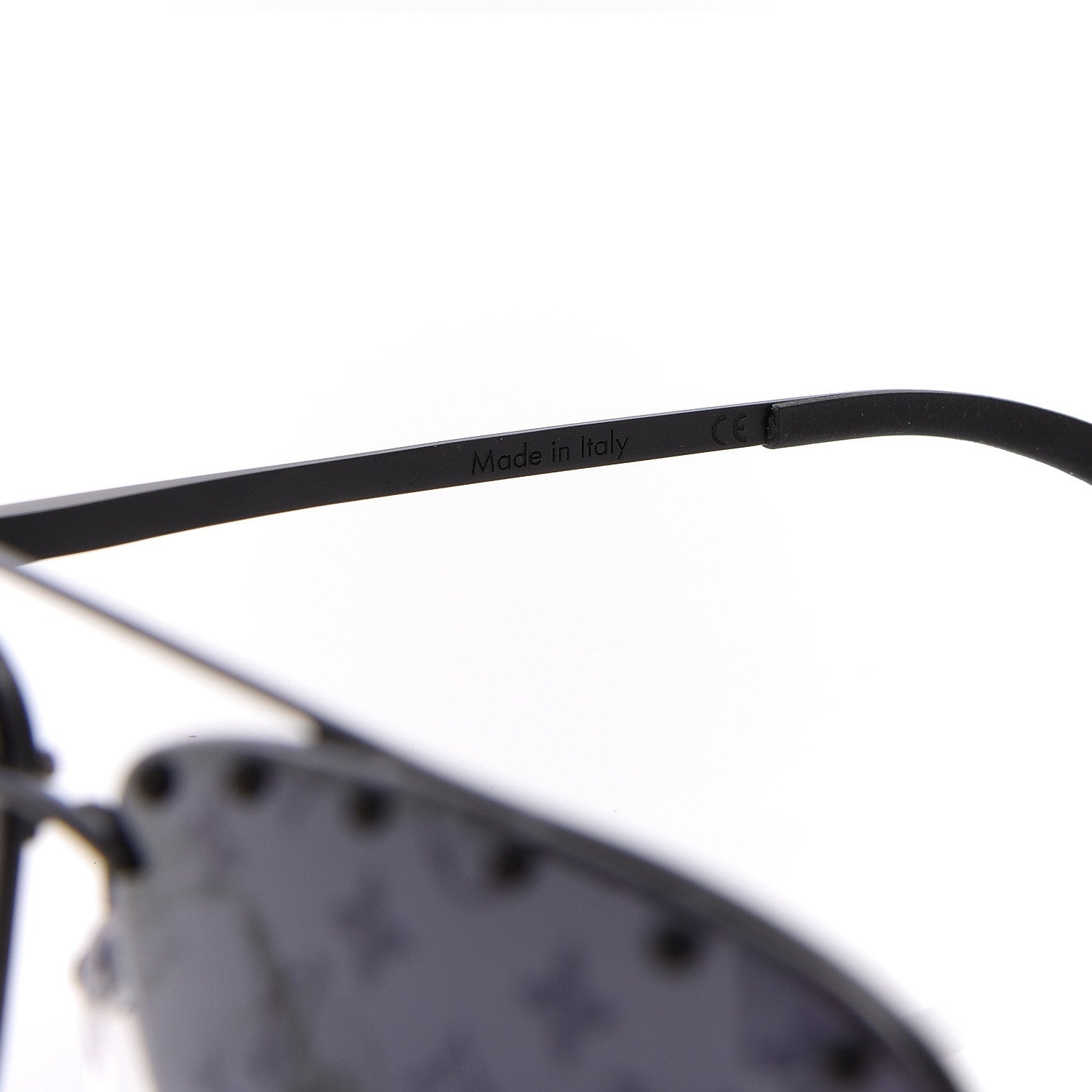 Louis Vuitton Monogram The Party Aviator Sunglasses Z0971U Black 4 of 8