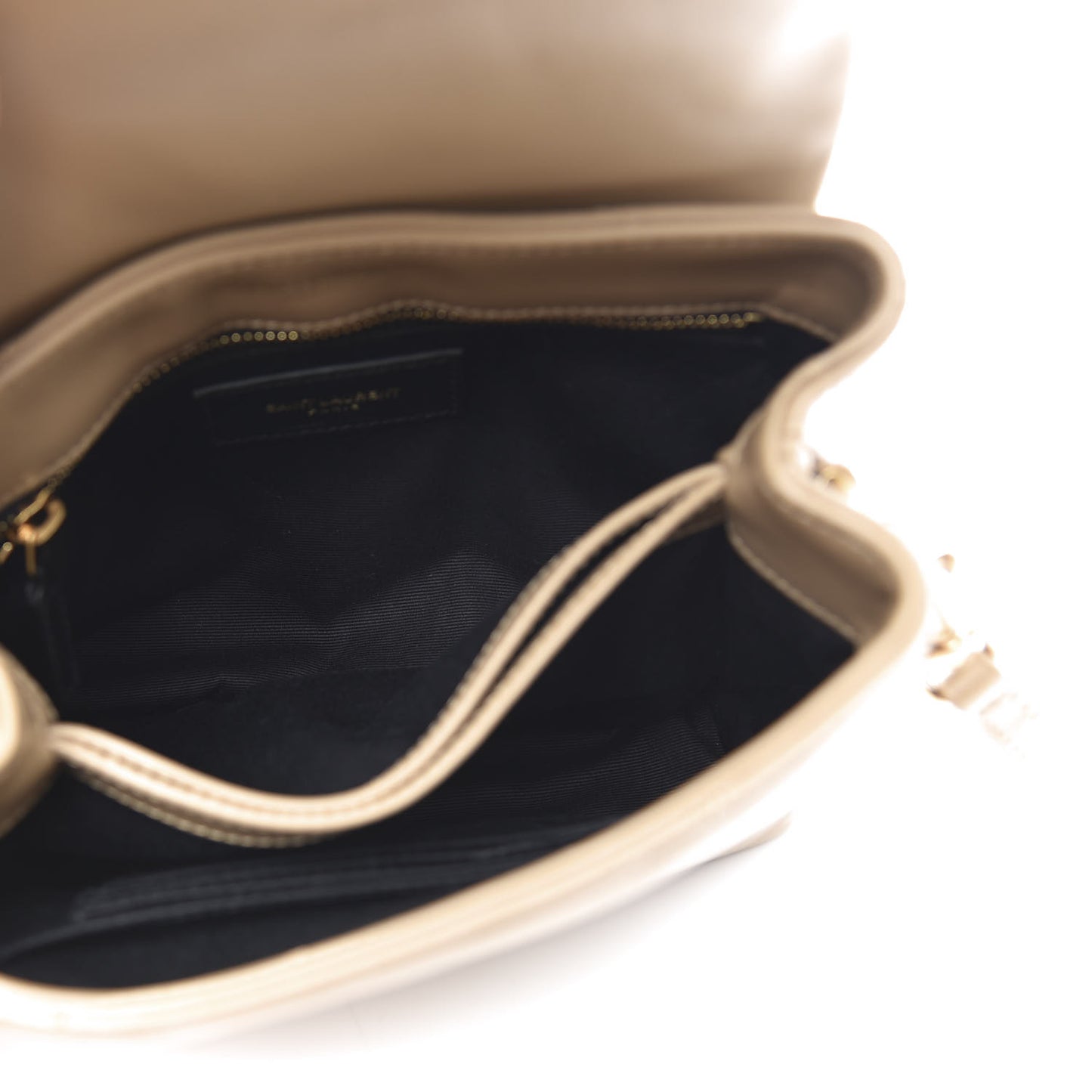 Calfskin Y Quilted Monogram Toy Loulou Crossbody Bag Latte