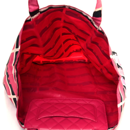 Chanel Caviar Fabric Quilted Foldable Tote With Chain Pink Multicolor 8 of 15