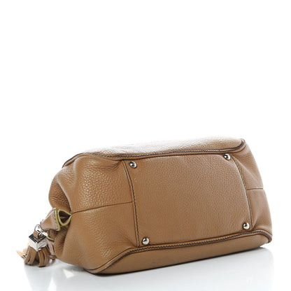 Chanel Calfskin Small Tassel Bowler Light Brown 4 of 22