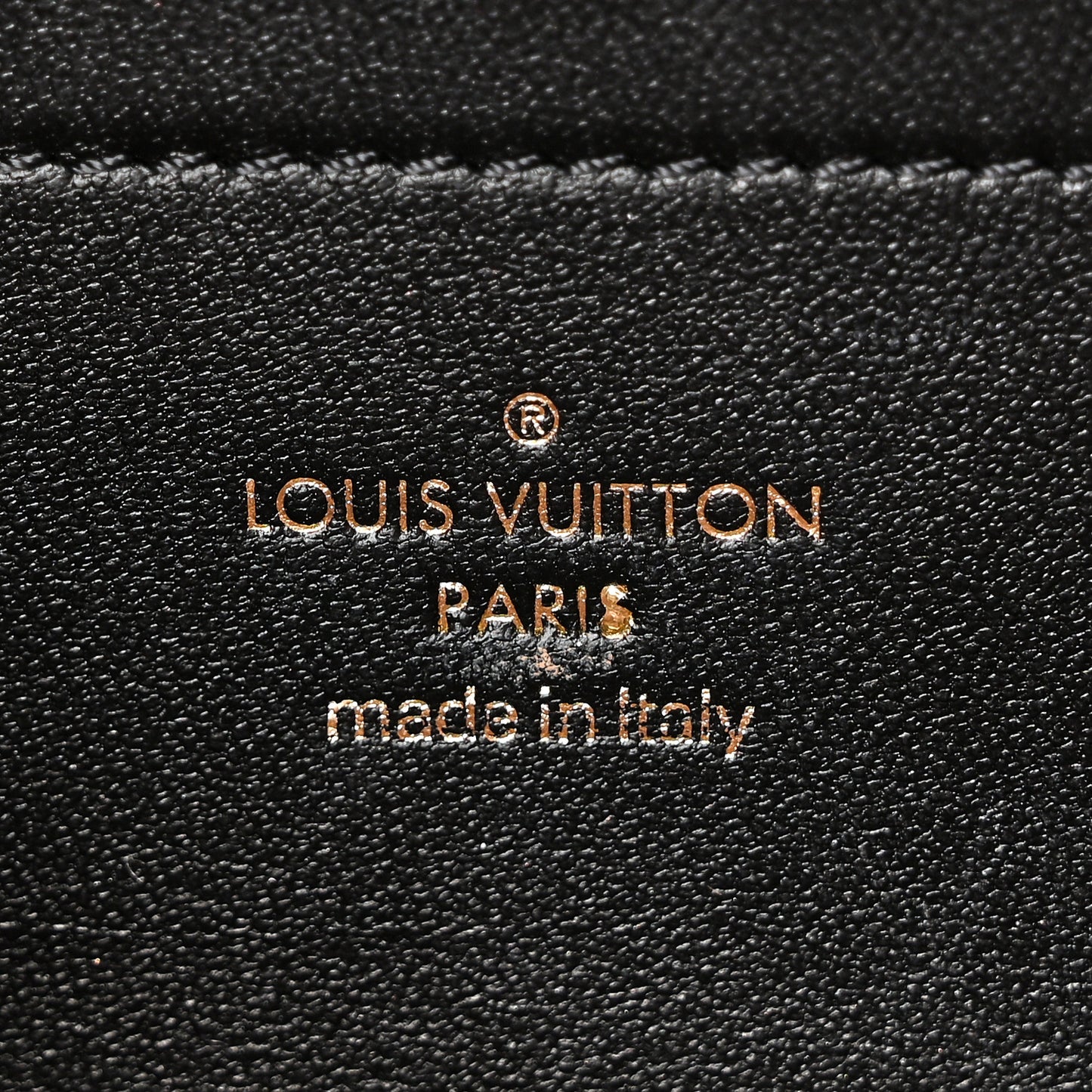 Lambskin Embossed Monogram Pochette Coussin Black