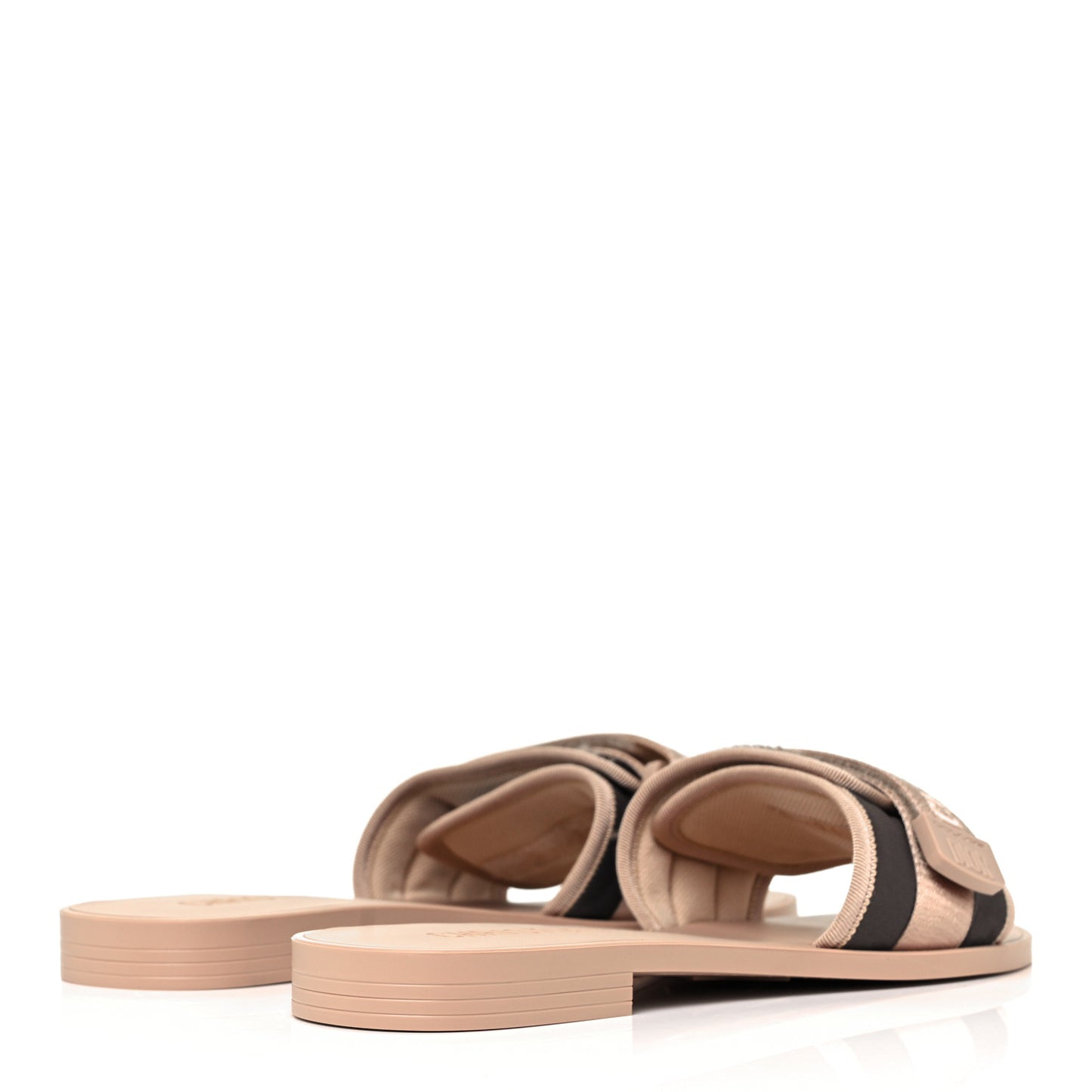Canvas Nylon Camouflage Dior(e)volution Mule Slide Sandals 41 Nude