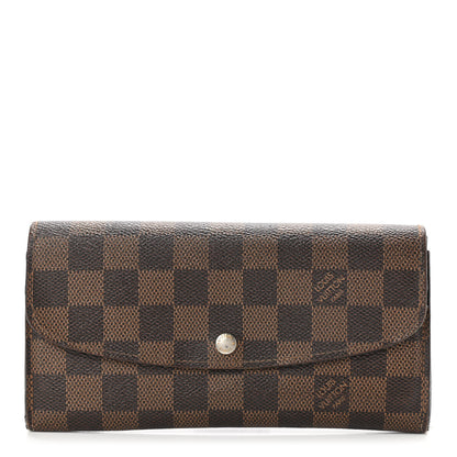 Louis Vuitton Damier Ebene Emilie Wallet 1 of 10