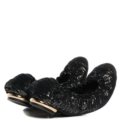 Chanel Elastic Ballerina Flats 40 Black 4 of 7