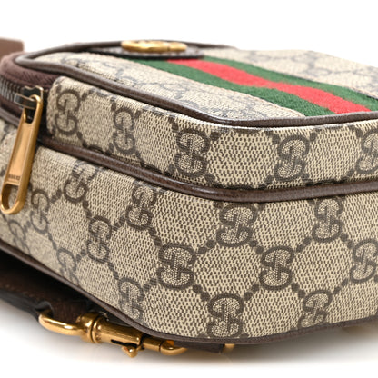 Gucci GG Supreme Monogram Web Mini Ophidia Messenger Brown 9 of 10