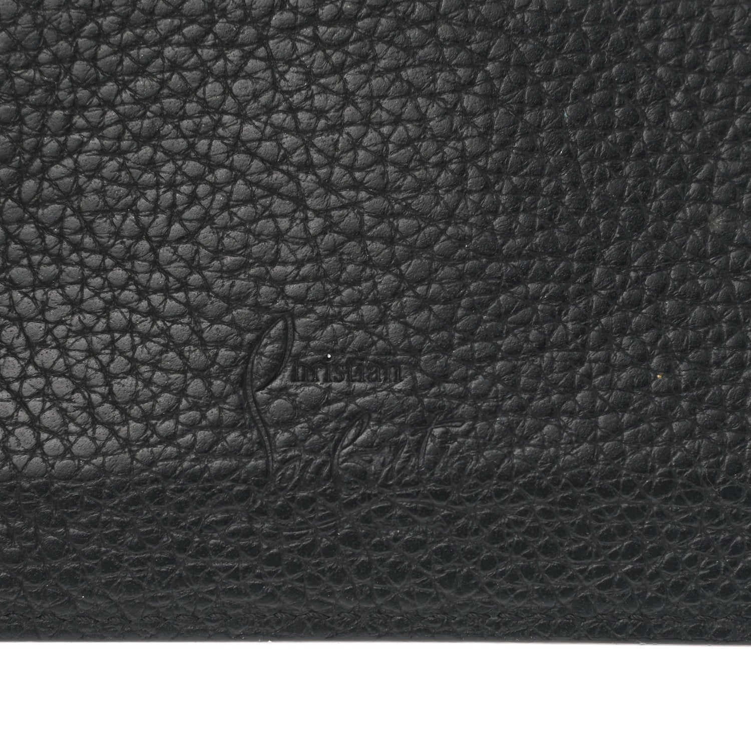Christian Louboutin Grained Calfskin Kios Star Studded Card Holder Black 6 of 6