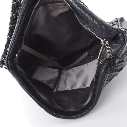 Chanel Lambskin Perforated Large Ultimate Soft Tote Black 5 of 8
