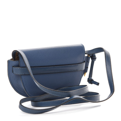 Loewe Grained Calfskin Mini Gate Crossbody Bag Steel Blue 3 of 10