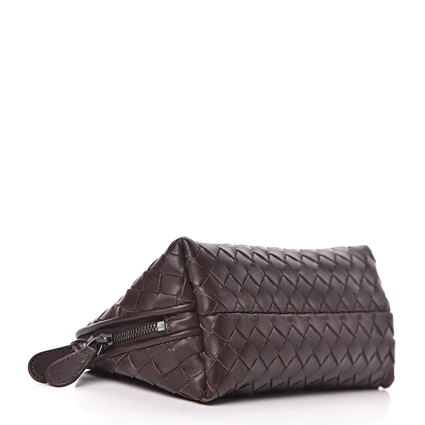 Nappa Intrecciato Cosmetic Pouch Ebano