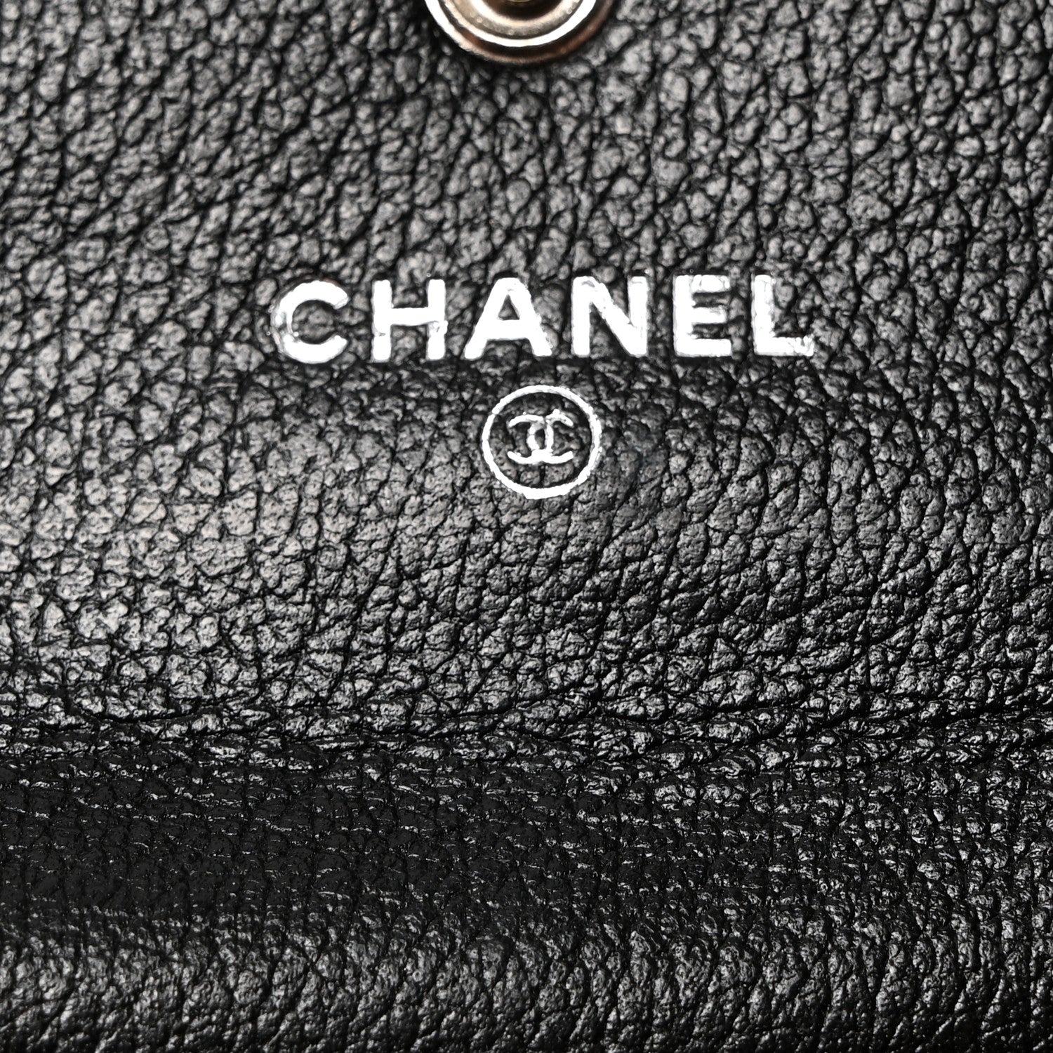 Chanel Goatskin Embossed Camellia Flap Card Holder Black 7 of 8