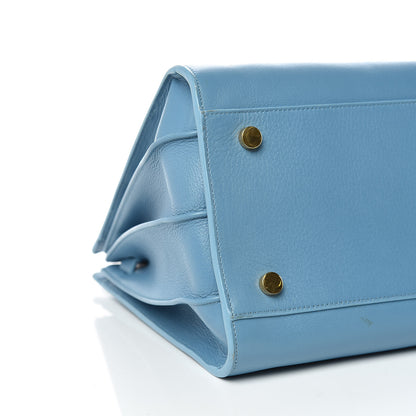 Saint Laurent Grained Calfskin Small Sac De Jour Light Blue 5 of 19