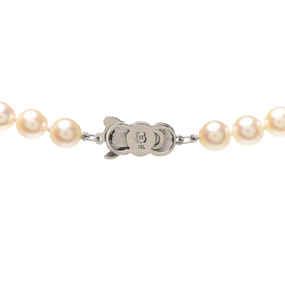 Mikimoto Sterling Silver Akoya Pearl 7-7.5mm Strand Necklace 17" 4 of 5