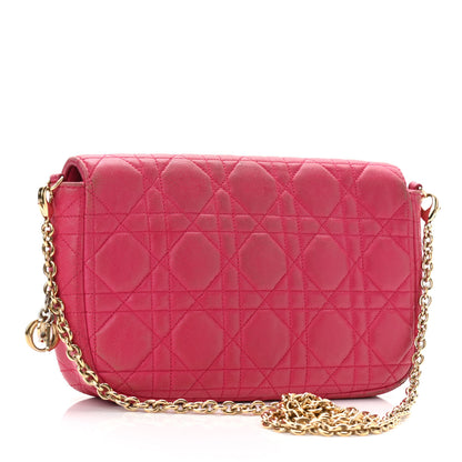 Christian Dior Lambskin Cannage Miss Dior Promenade Pouch Fuchsia 3 of 16