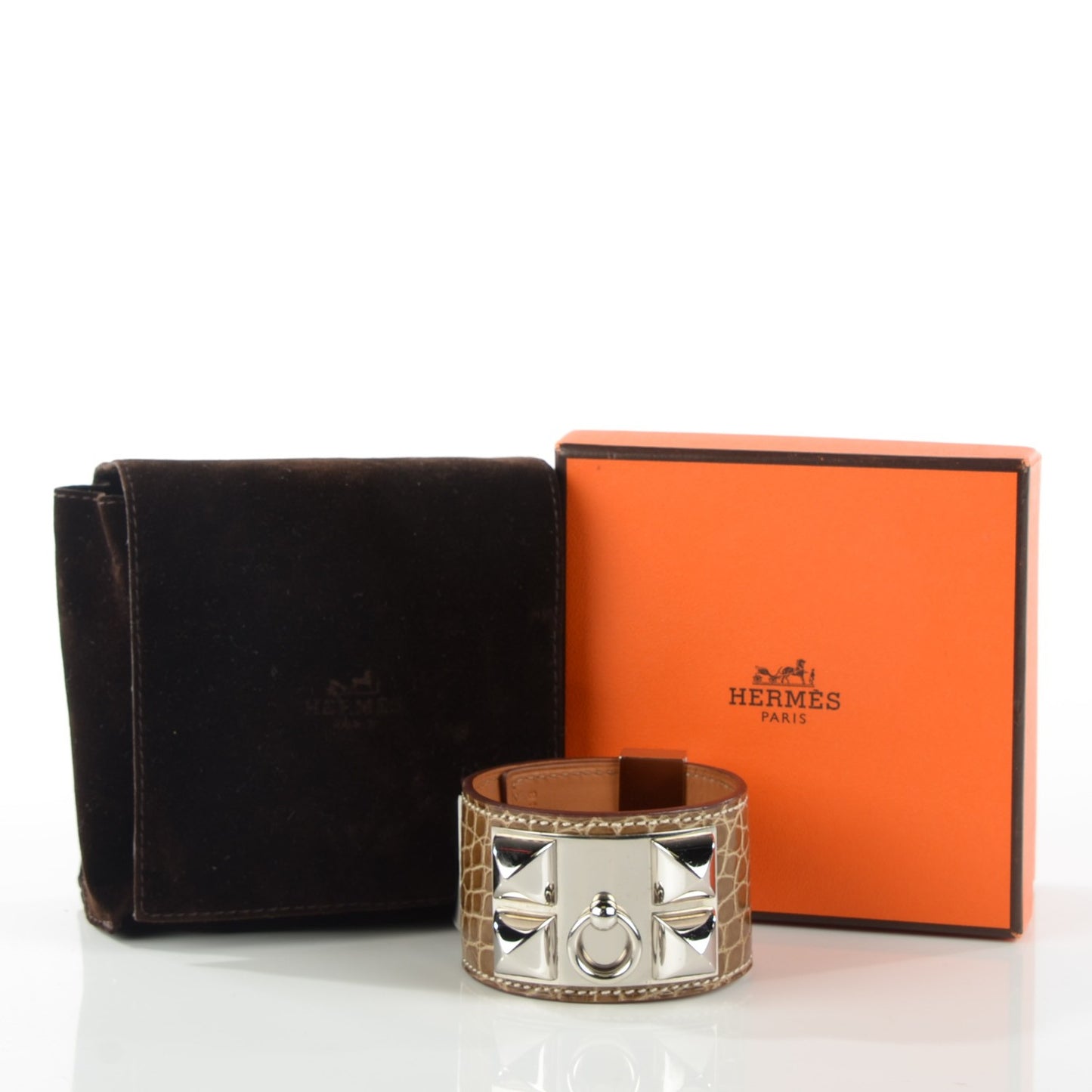 Shiny Alligator Collier de Chien CDC Bracelet Small Ficelle