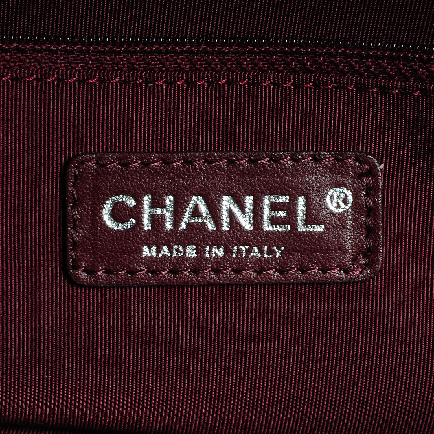 Chanel Patent Grand Shopping Tote GST Bordeaux 6 of 7