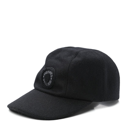 Hermes Wool Davis Varsity Hat 57 Black 1 of 8