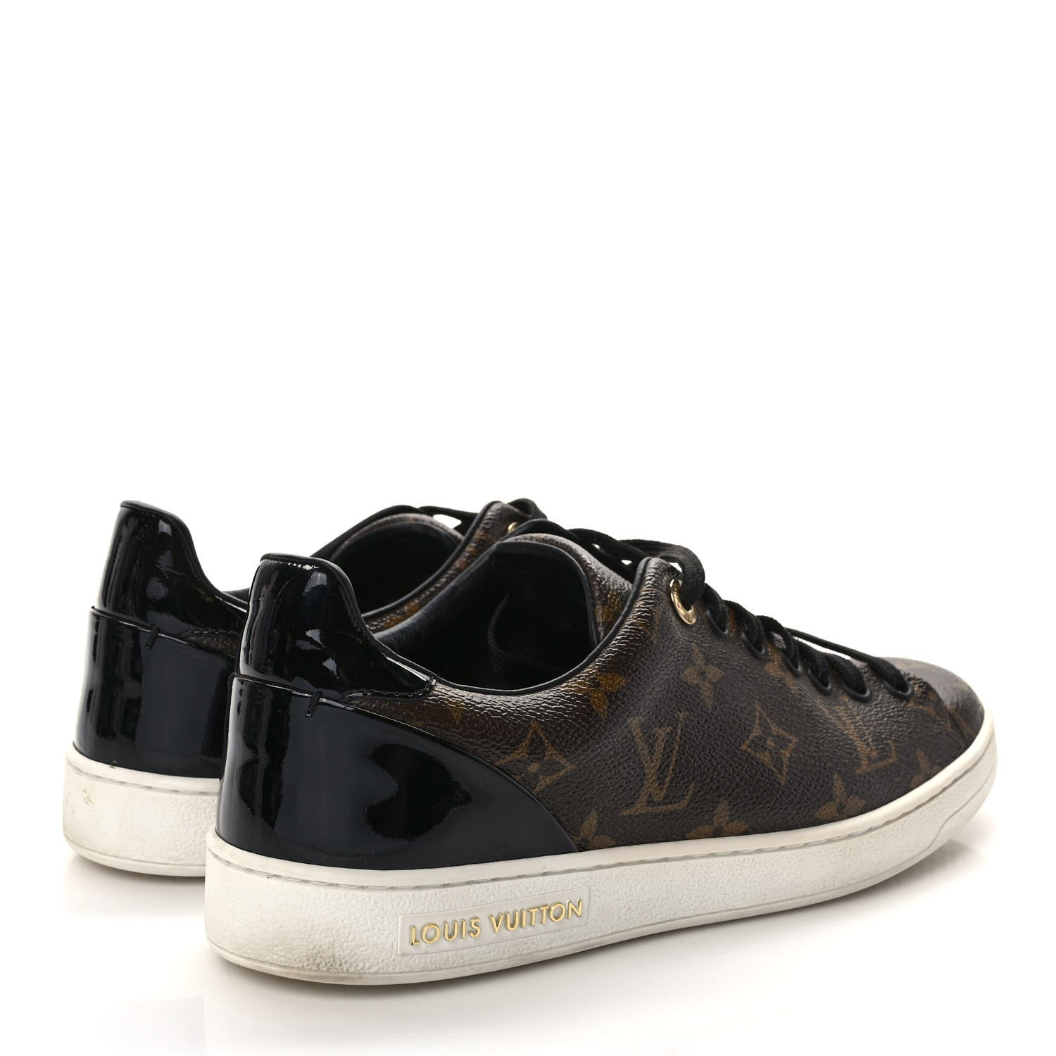 Louis Vuitton Patent Monogram Frontrow Sneakers 37.5 4 of 9